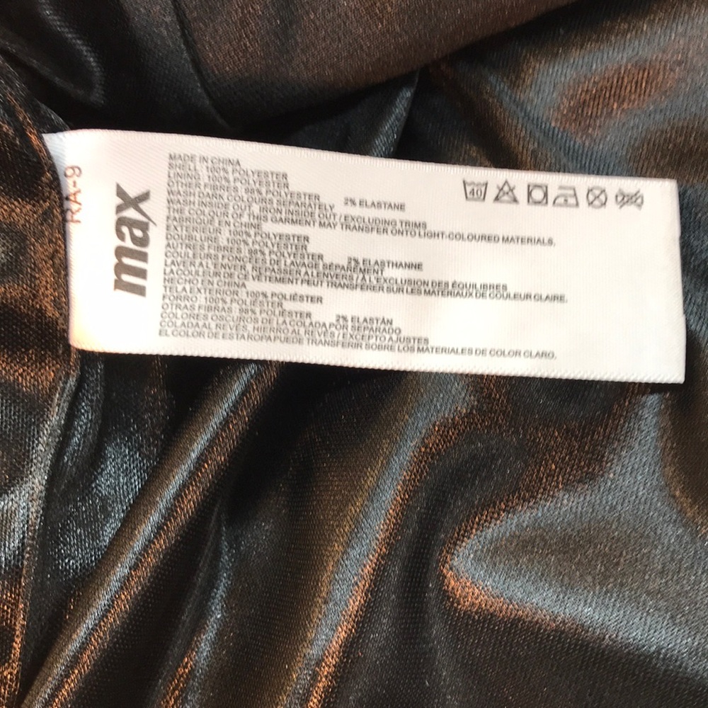 Max Black & Gold Embroidered Overlay Skirt Size XL - Picture 11 of 12